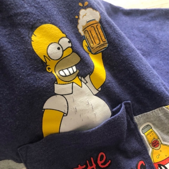 Homer Simpson’s Duff Beer The Simpson’s T-Shirt - Picture 3 of 8
